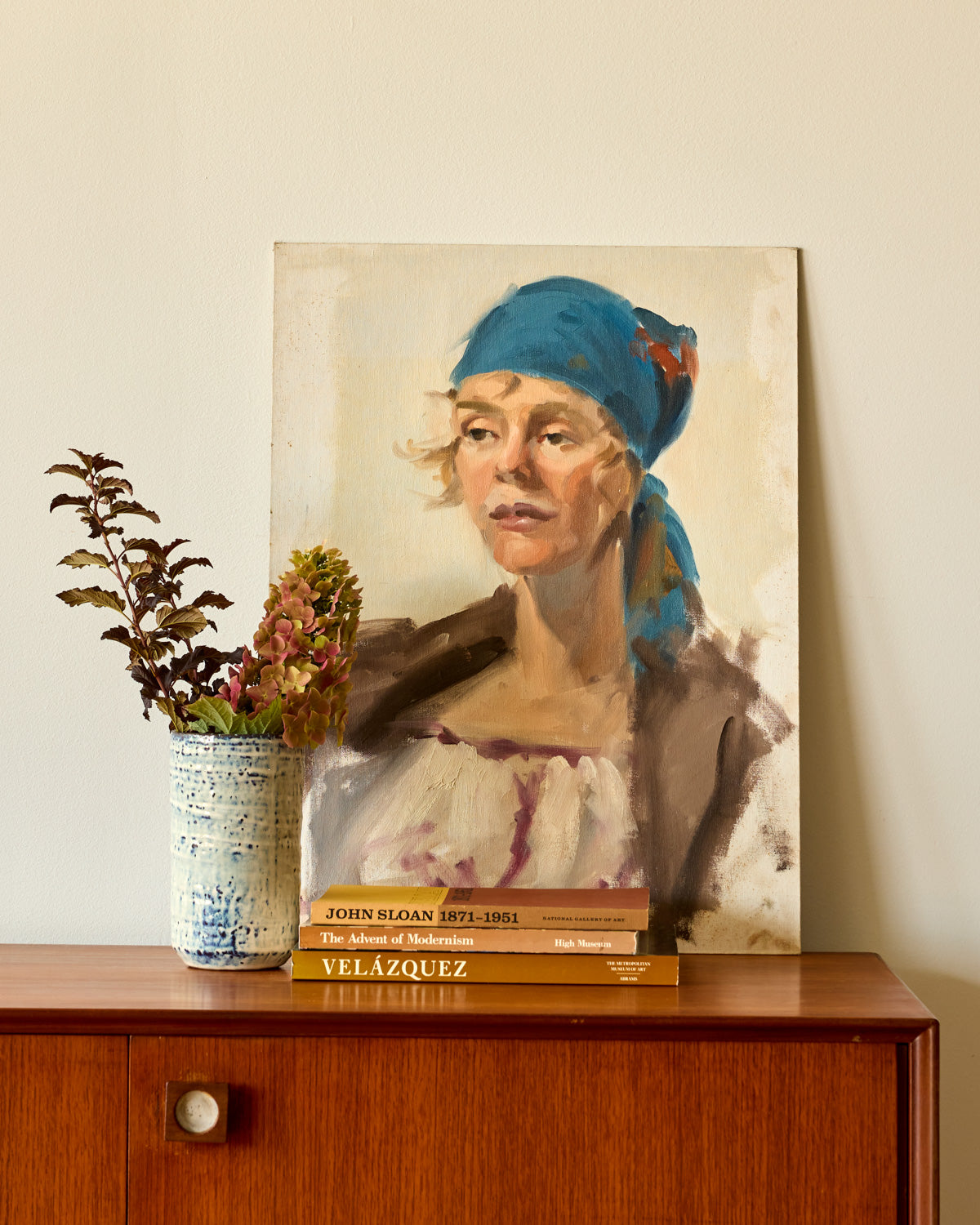 Portrait of Woman with Headscarf