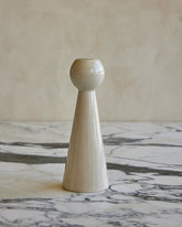 White Ceramic Candle Holder