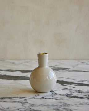 White Ceramic Candle Holder