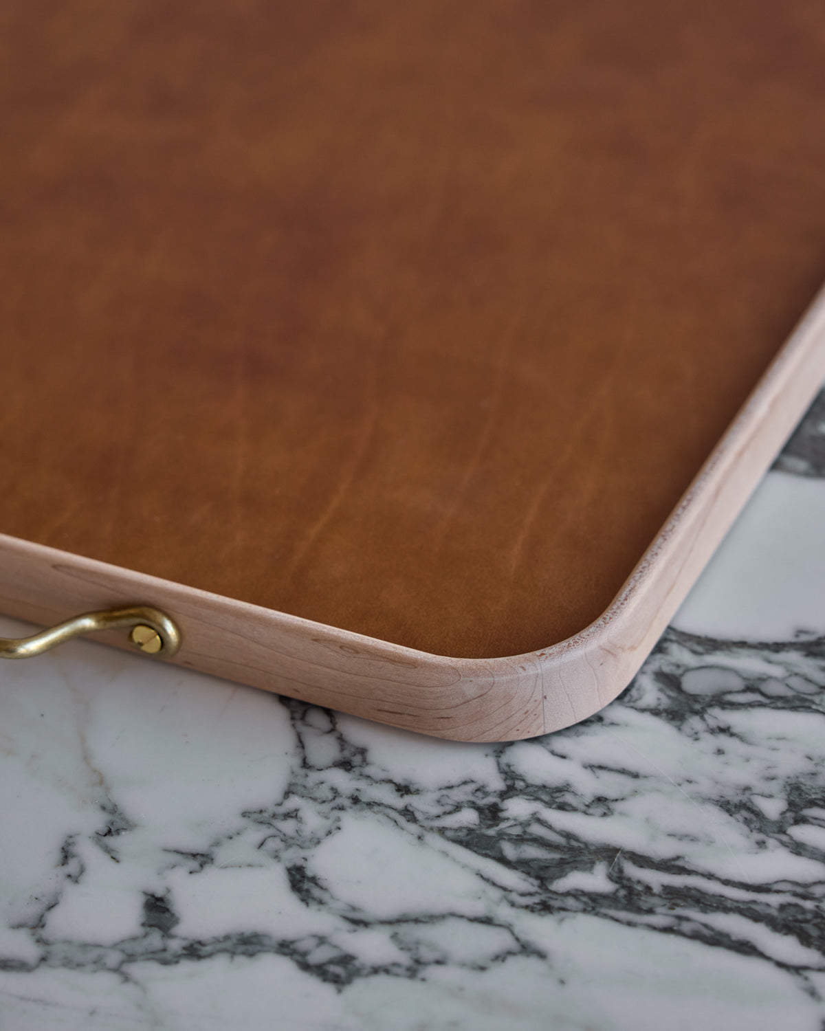 Bennett Leather Tray - Cognac