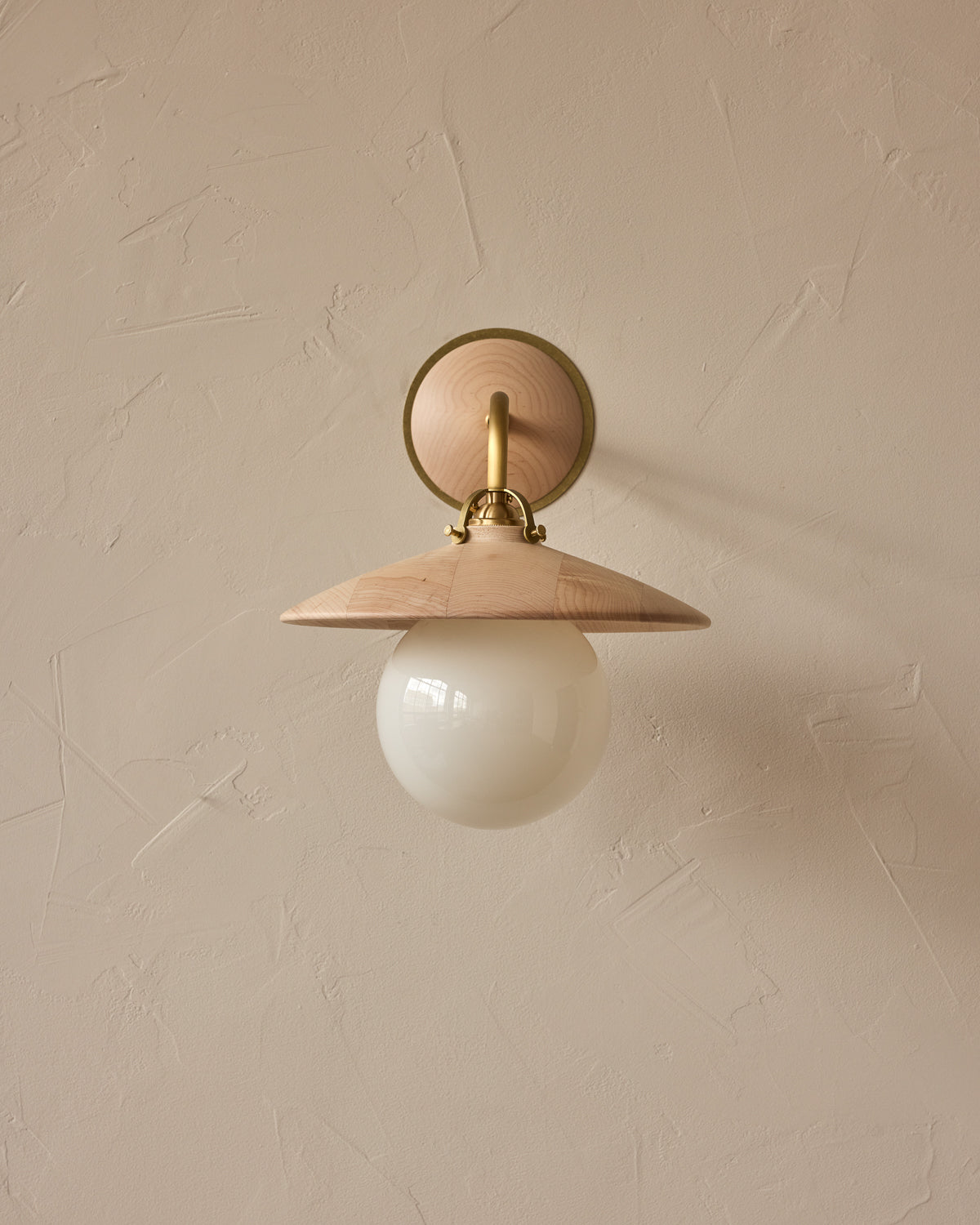 Edmund Wall Sconce - Clear Maple