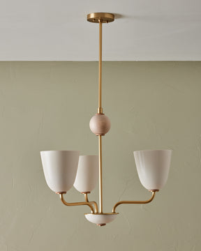 Lola - Petite Chandelier - Satin Brass