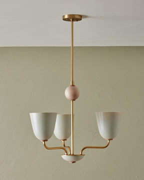 Lola - Petite Chandelier - Satin Brass