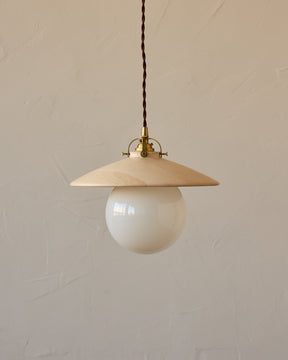 Edmund Pendant Light - 11" Clear Maple