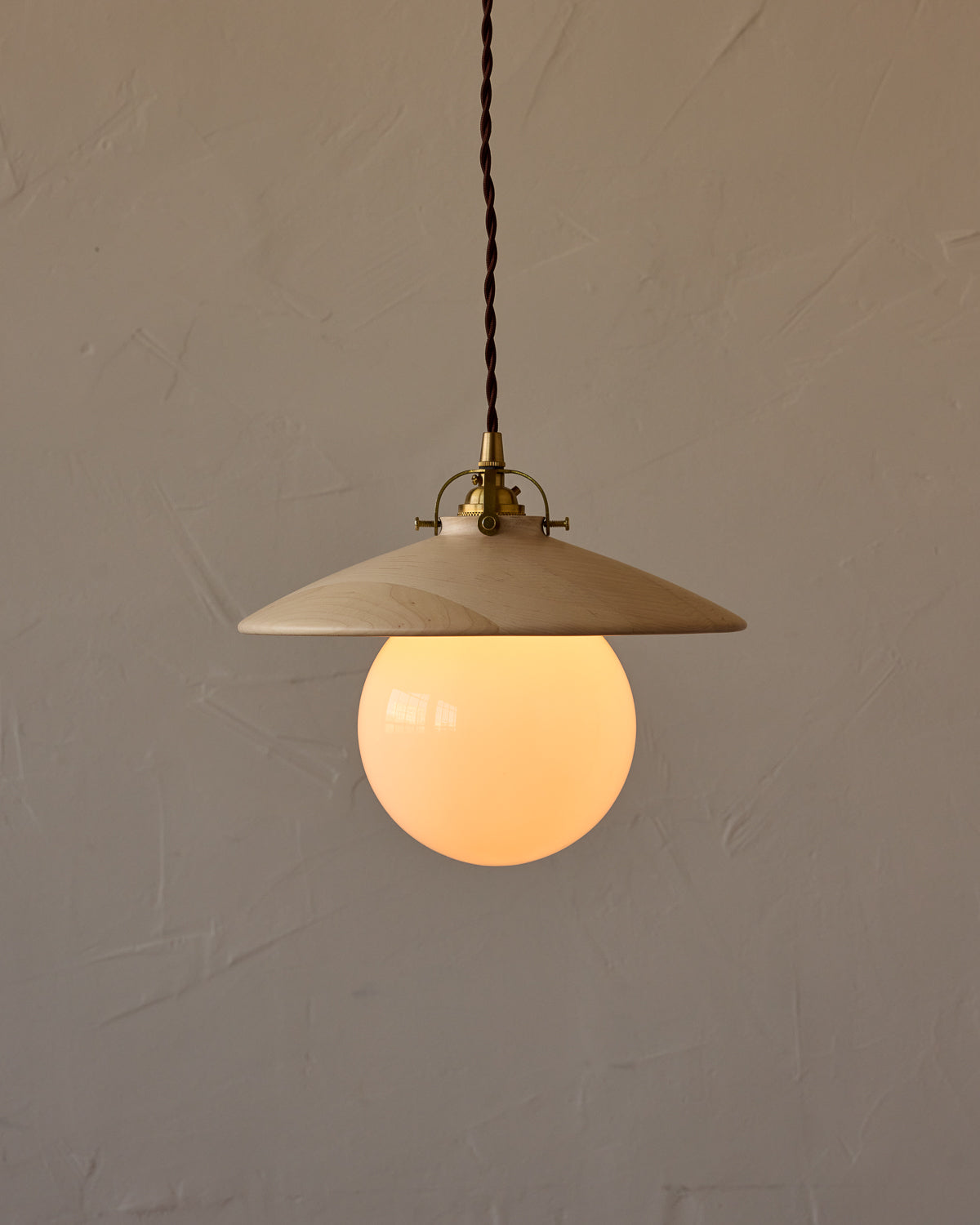 Edmund Pendant Light - 11" Clear Maple