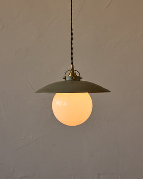 Edmund Pendant Light - 11" Olivine Ceramic