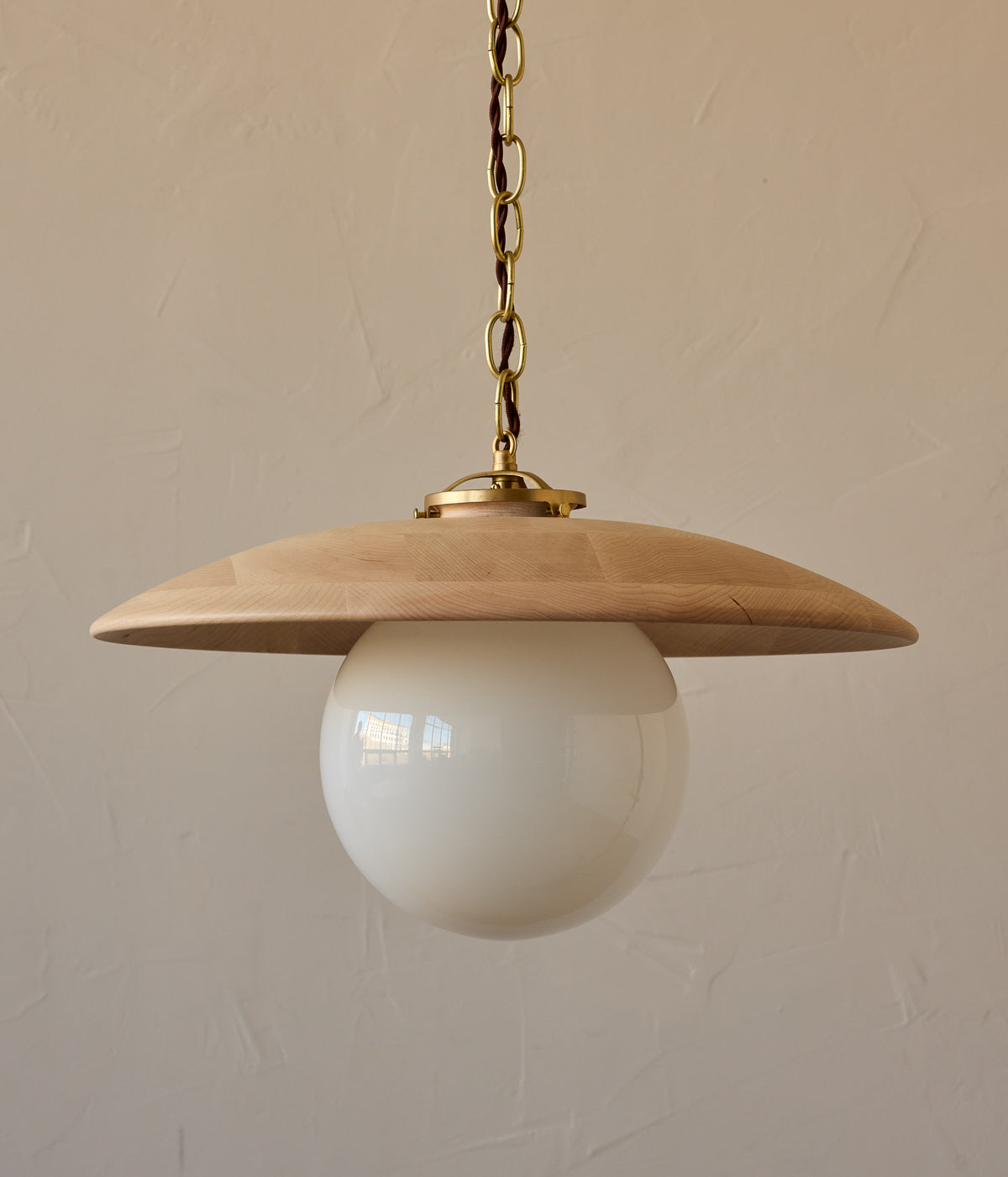 Edmund Pendant Light - 18" Clear Maple