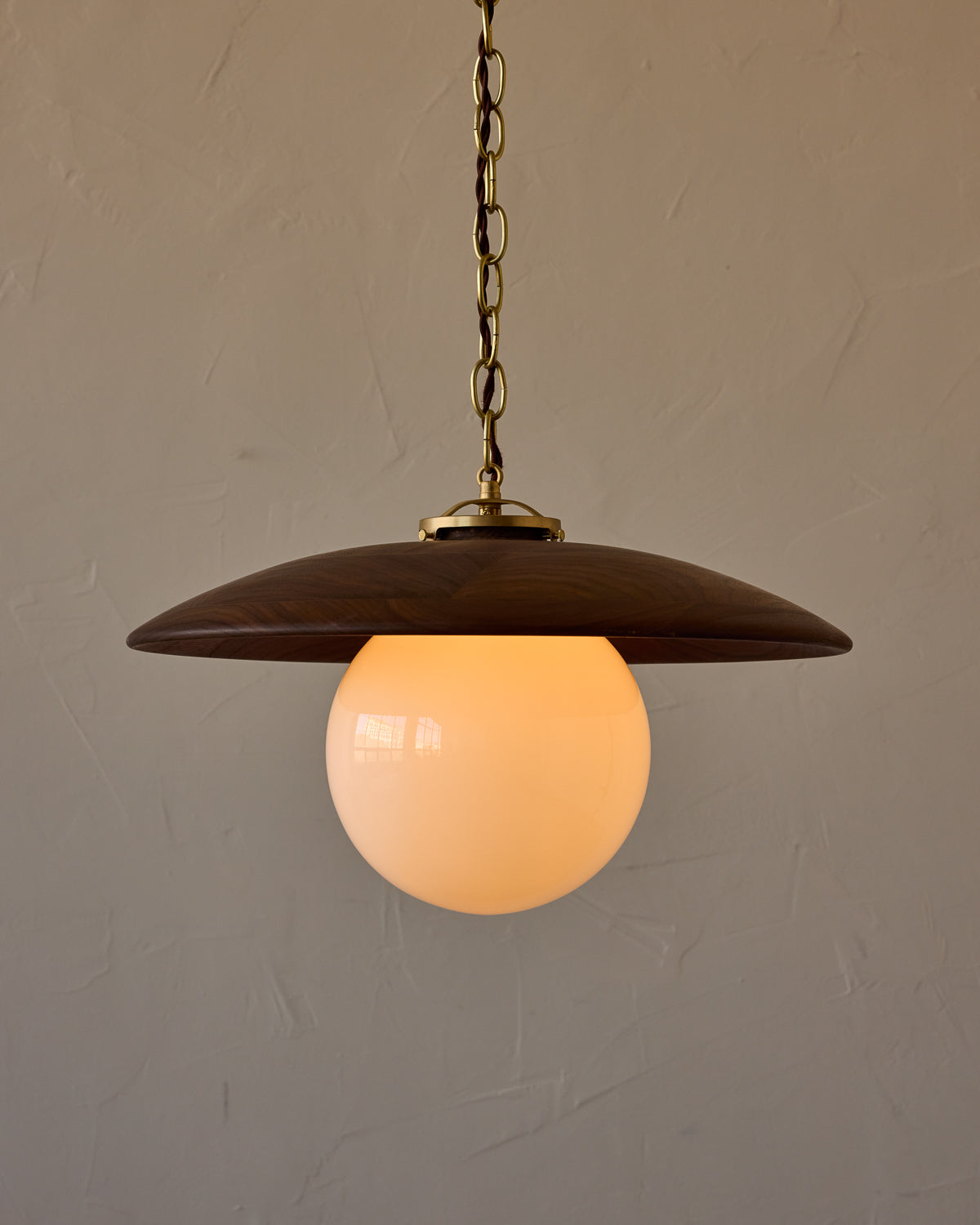 Edmund Pendant Light - 18" Black Walnut