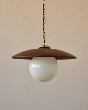 Edmund Pendant Light - 18" Black Walnut