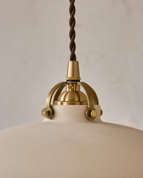 Edmund Pendant Light - 11" Biscuit Ceramic