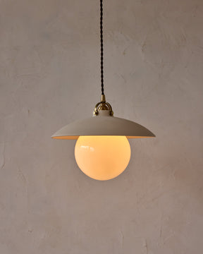 Edmund Pendant Light - 11" Biscuit Ceramic