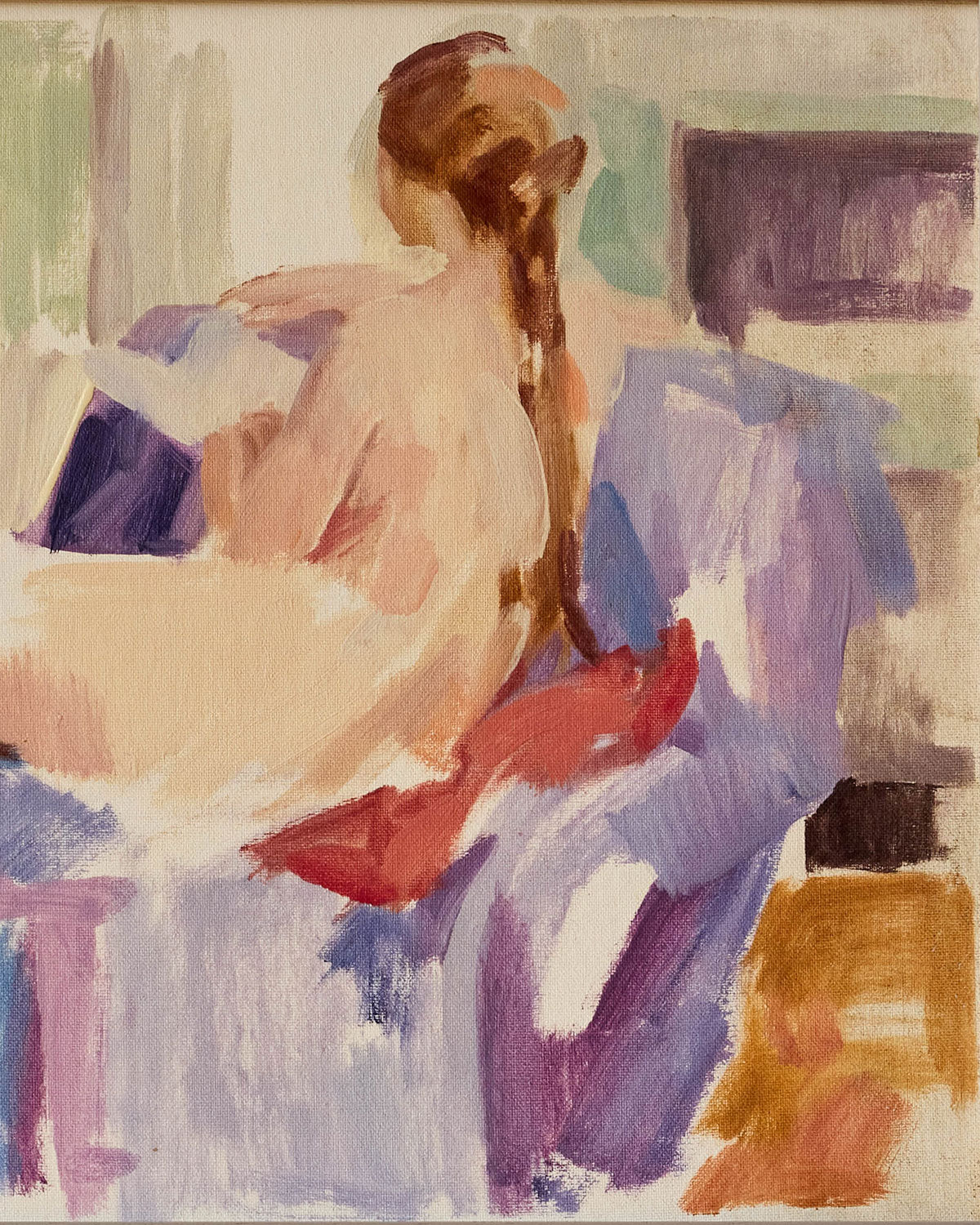 Reclining Nude Reading a Book