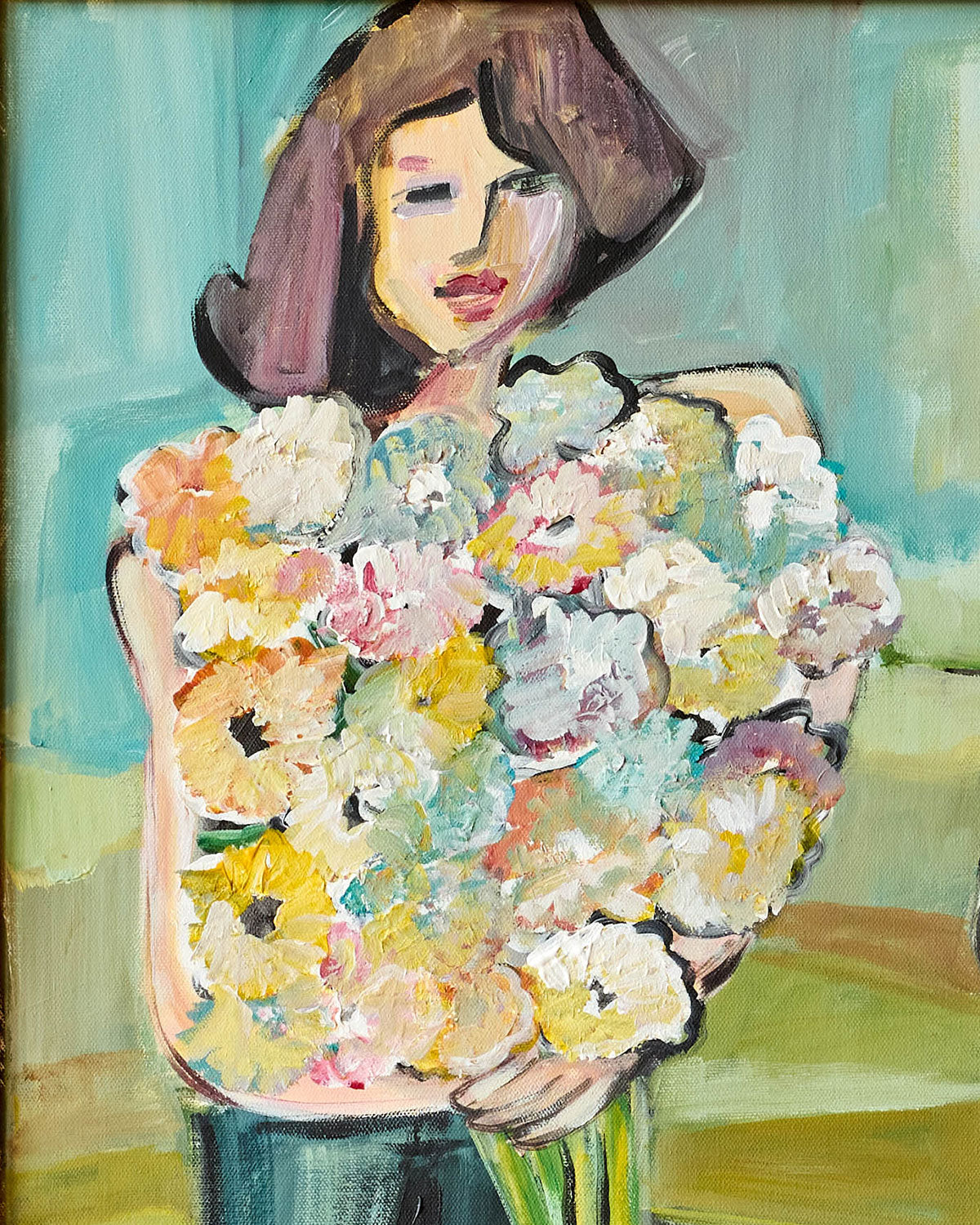 Woman with Flowers II