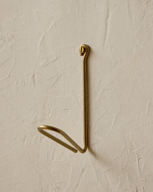 Wendel Wire Hook - Brass