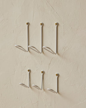 Wendel Wire Hook - White