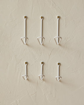 Wendel Wire Hook - White