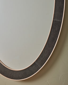 Norse Oval Mirror - Cinder