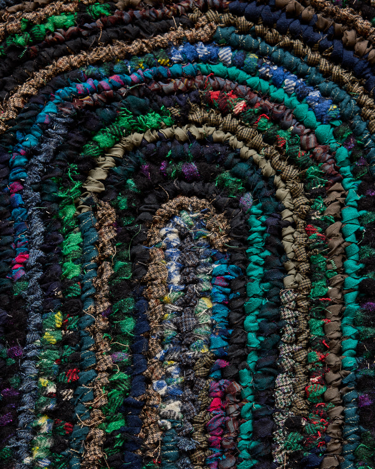 Olly's Oval Rag Rug - Turquoise