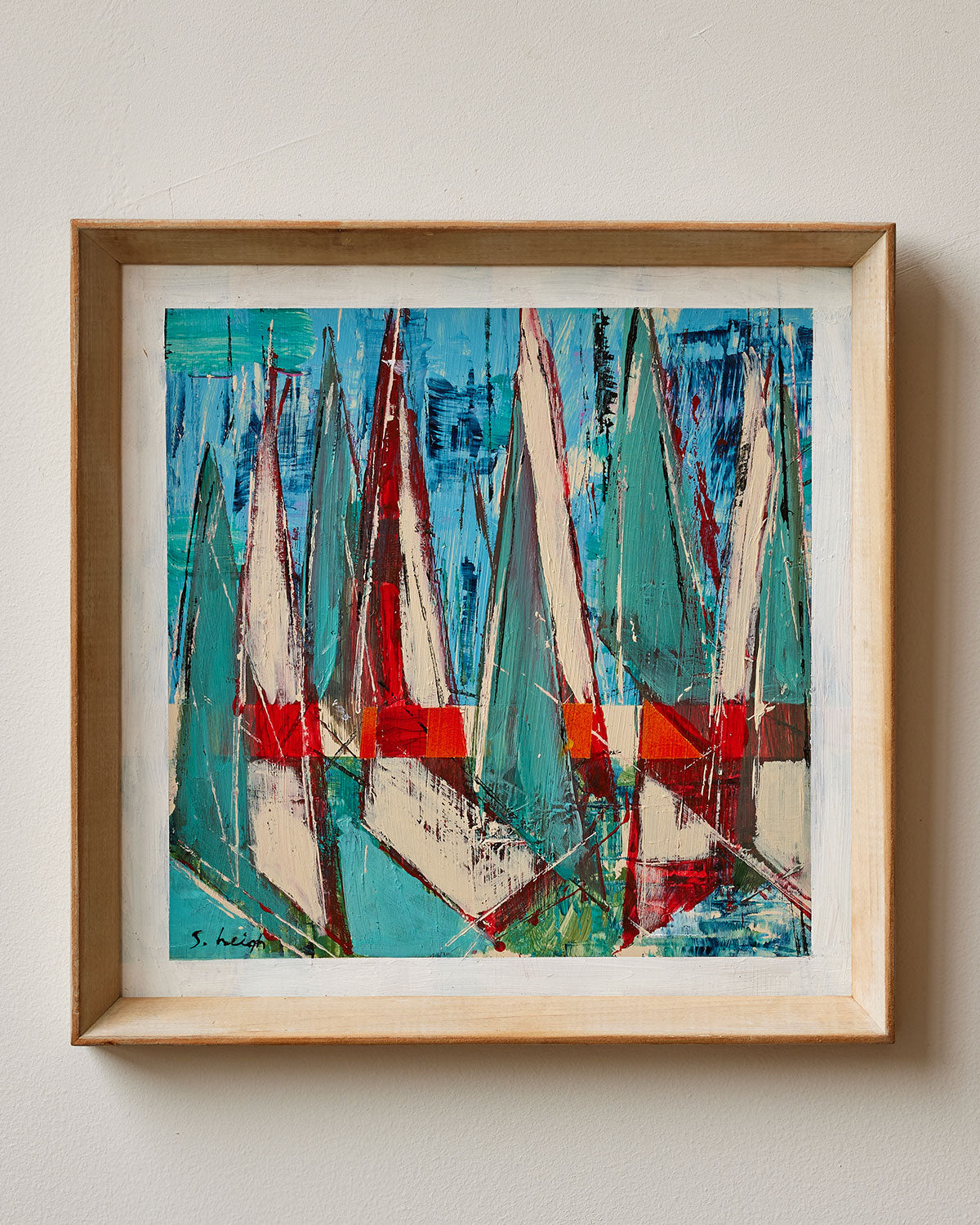 "Sailboats Sunset"