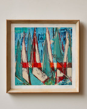 "Sailboats Sunset"