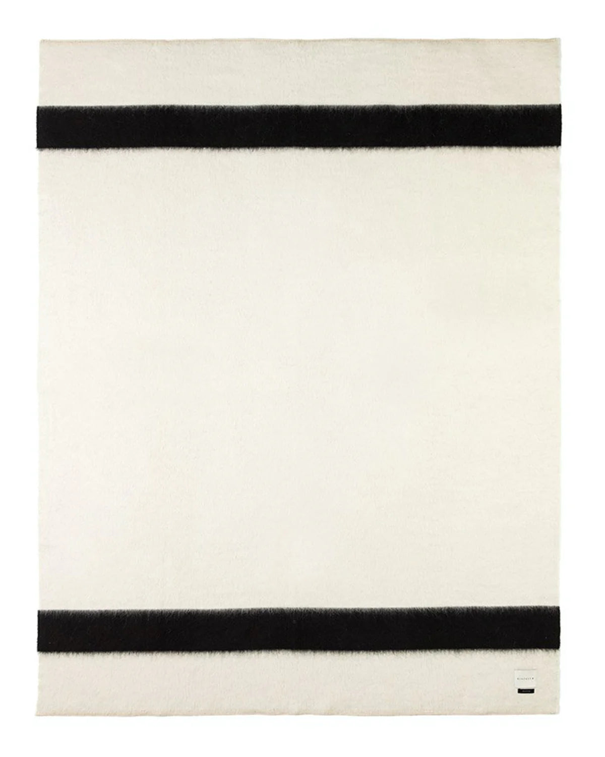 Siempre Throw - Ivory with Black Stripe