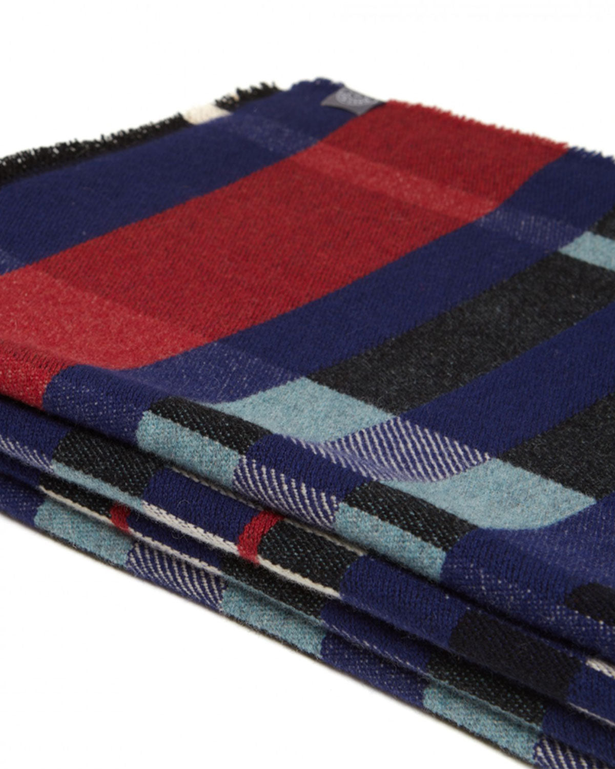 Indigo Lambswool Stölzl Throw