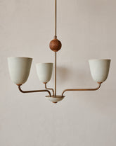 Lola Chandelier - Three Arm - Antique Brass