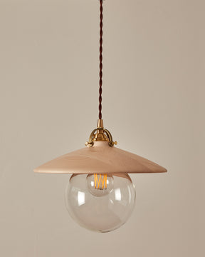 Edmund Pendant Light - 11" Clear Maple