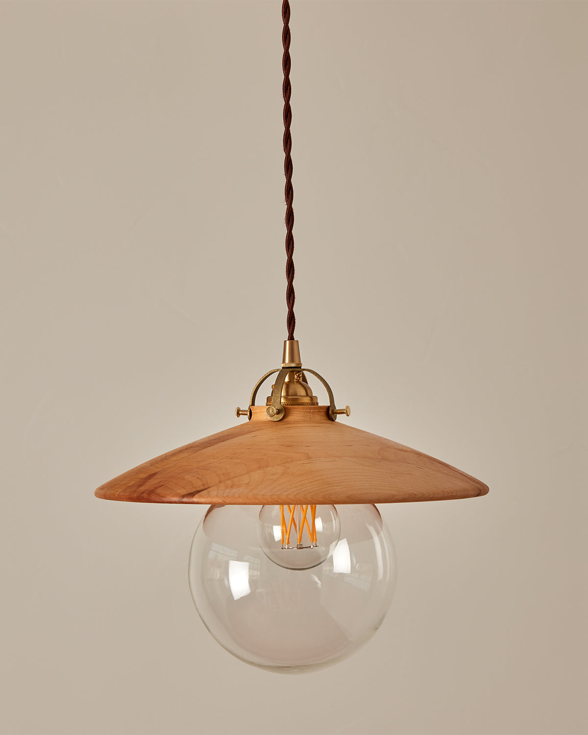 Edmund Pendant Light - 11" Natural Maple