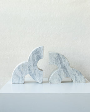 Leo Marble Bookends