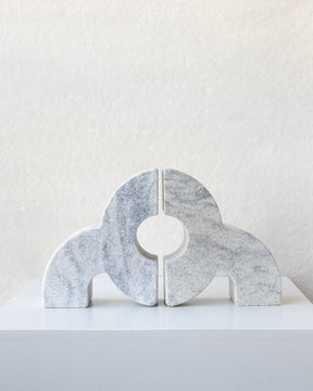 Leo Marble Bookends