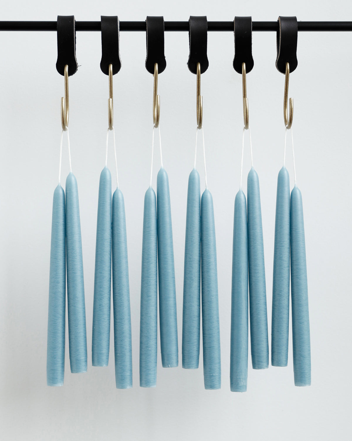 Dusty Blue Taper Candles