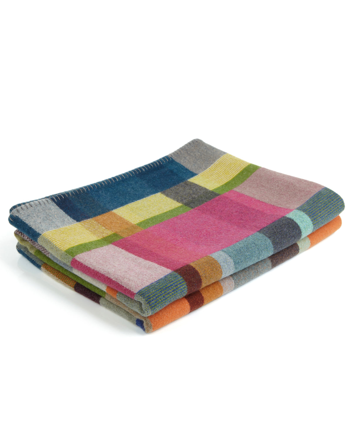 Gwynne Lambswool Block Throw - Small