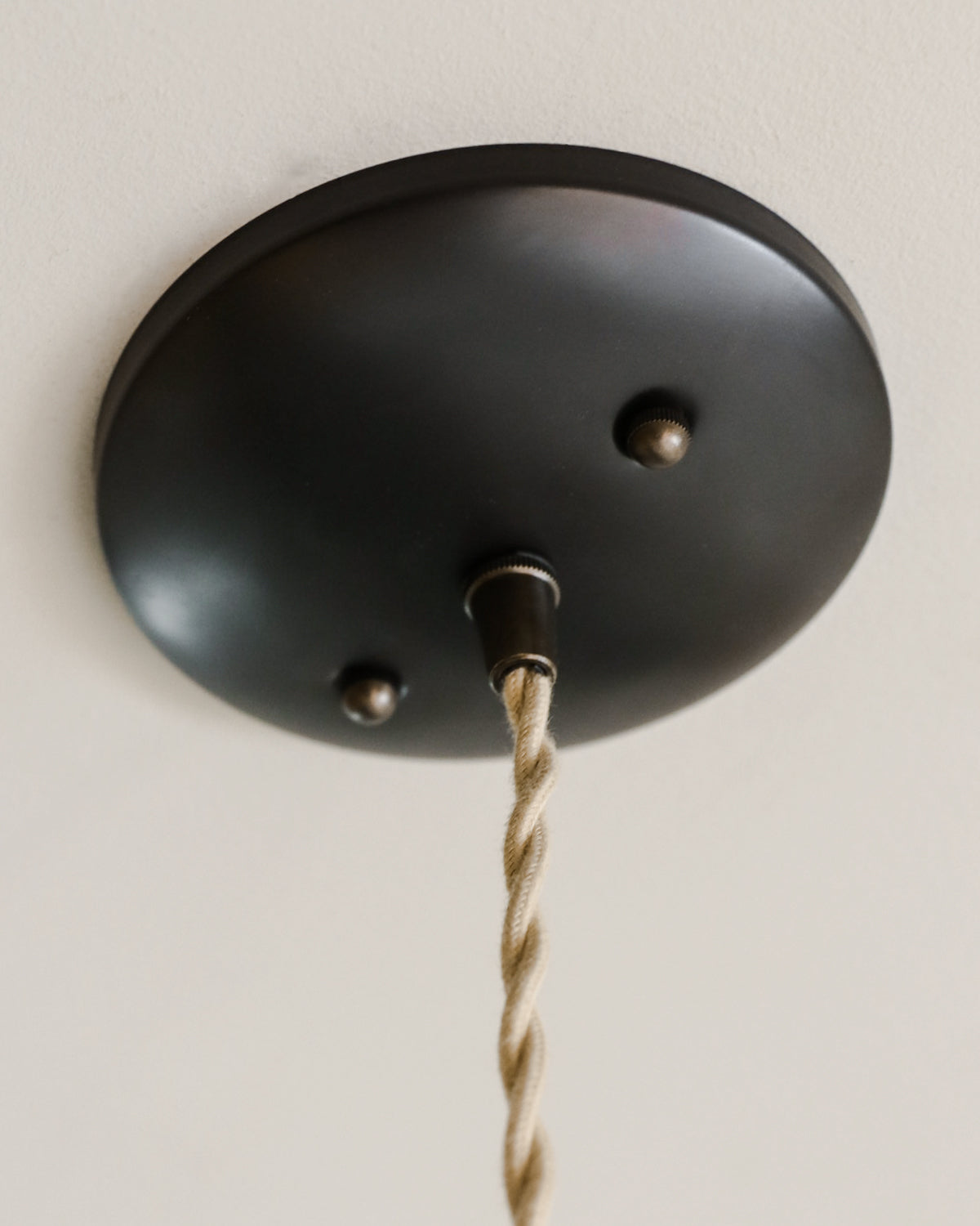 Edmund Pendant Light - 11" Almost Black Ceramic