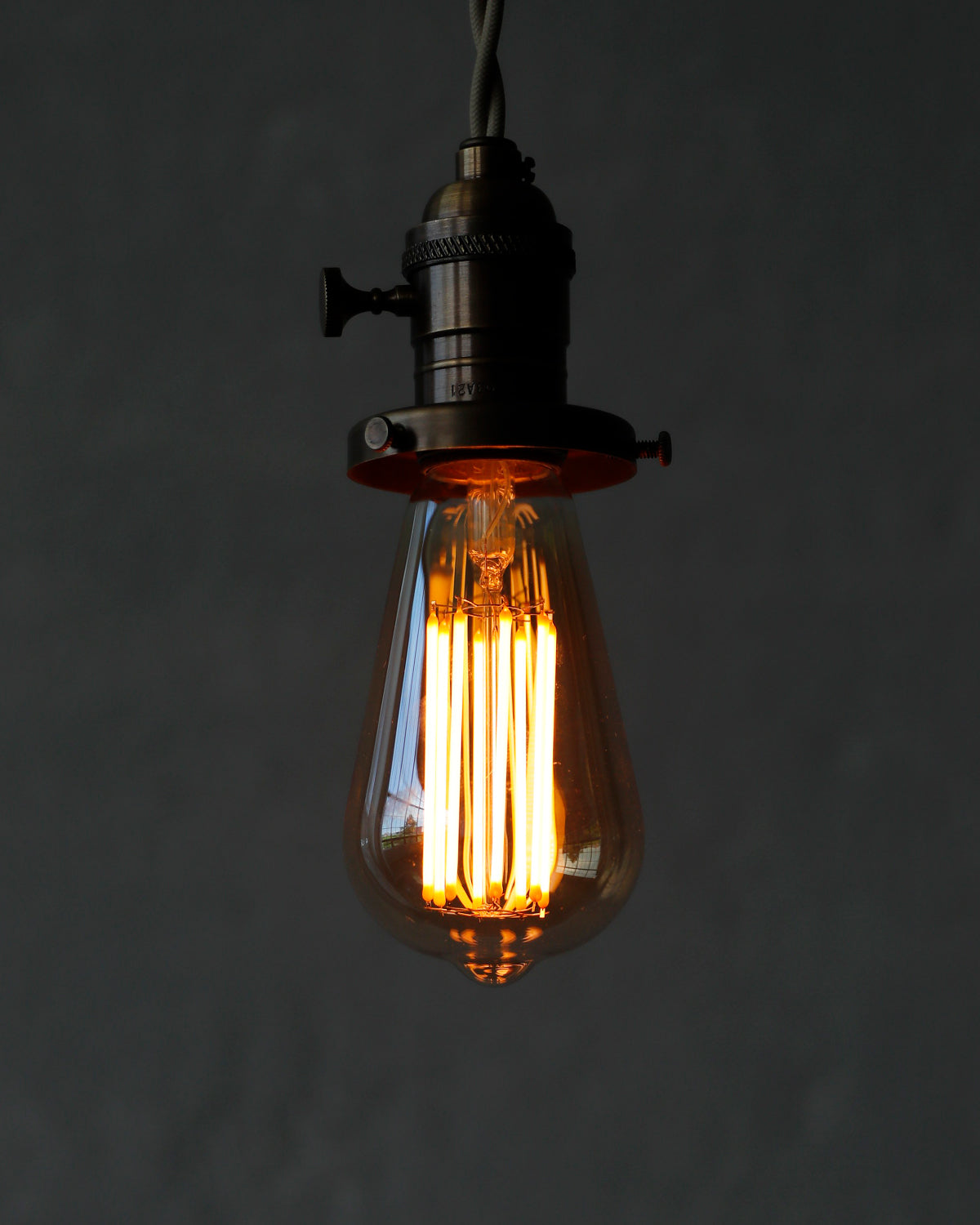 Squirrel Cage 3 Watt Lightbulb  - Tinted