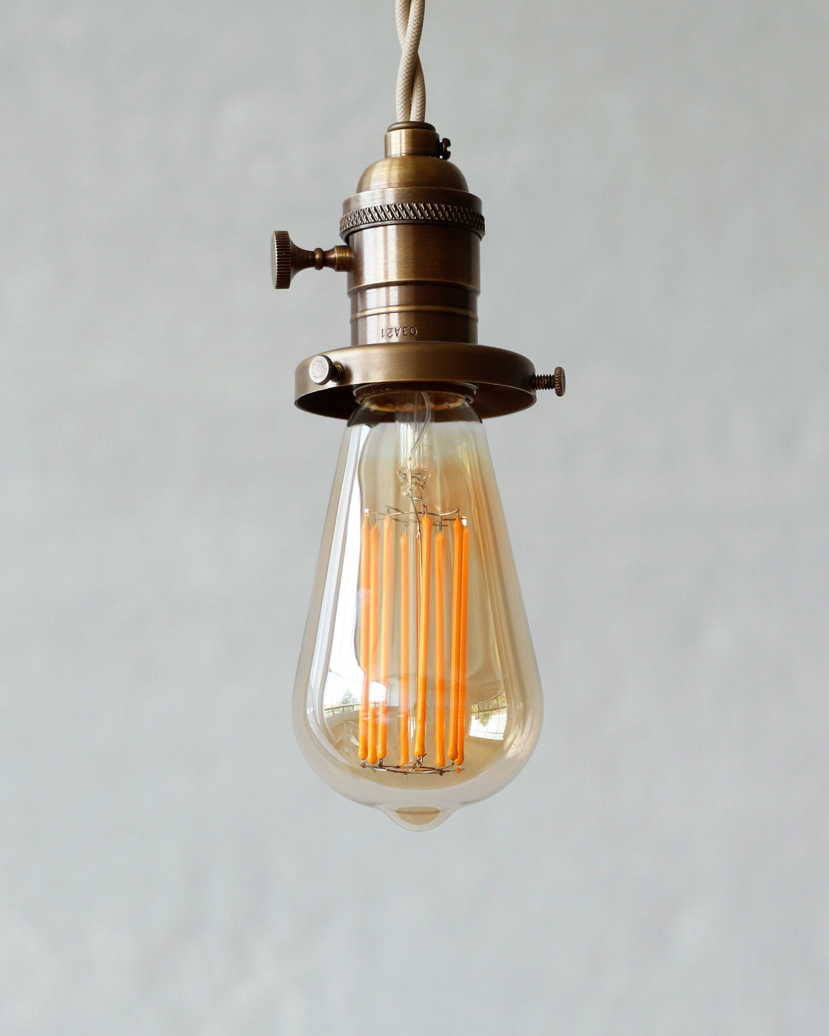 Squirrel Cage 3 Watt Lightbulb  - Tinted